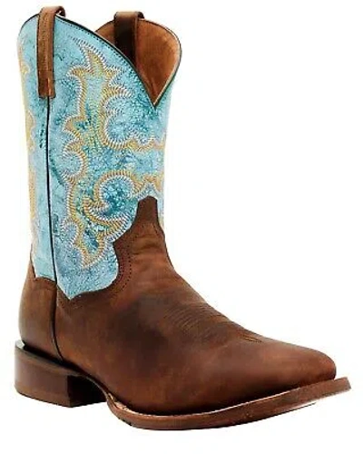 Pre-owned Dan Post Men's Performance Western Boot - Broad Square Toe - Dp80142 In Blue