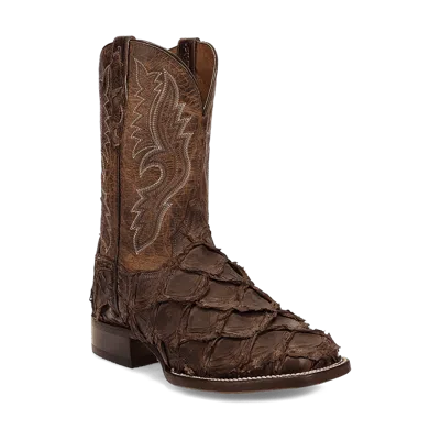 Pre-owned Dan Post Men's Raymond Pirarucu Boot Dp5011 In Brown