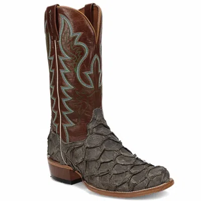 Dan Post Men's Riggs Pirarucu Boot In Grey In Brown