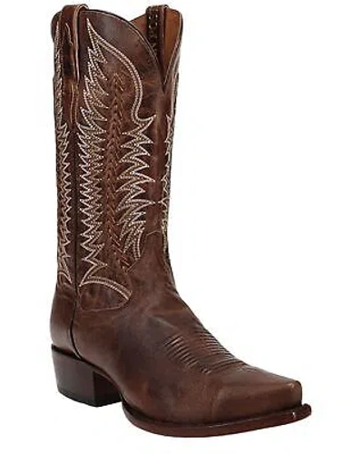 Pre-owned Dan Post Men's Rip Western Boot - Snip Toe Chocolate 10 D In Brown