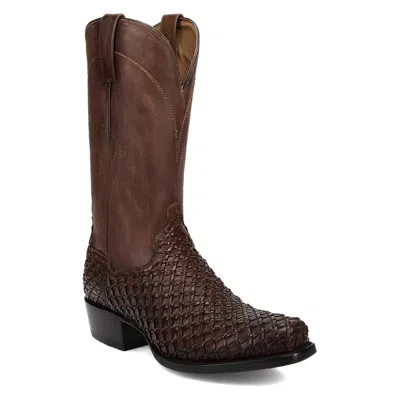 Dan Post Men's Weaver Western Leather Boot In Brown In Multi