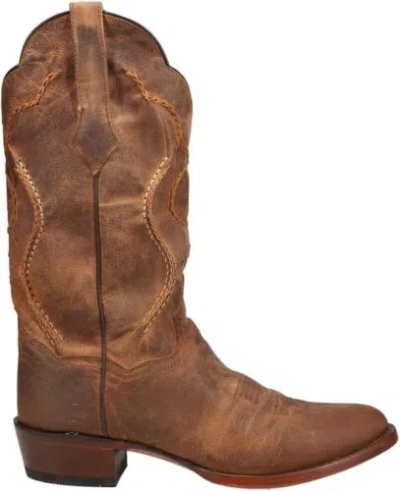 Pre-owned Dan Post Mens Albany Round Toe Casual Boots Mid Calf - Brown In Tan Mad Cat