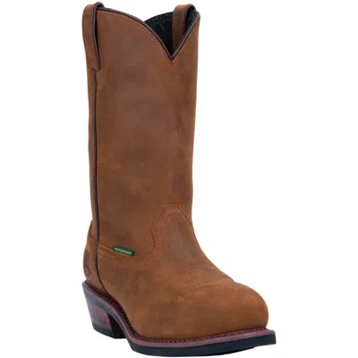 Pre-owned Dan Post Mens Albuquerque Steel Toe Waterproof Tan Boots Dp69691