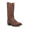 Dan Post Mens Cottonwood Flat Heel Cowboy Boots In Brown