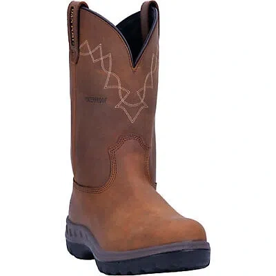 Pre-owned Dan Post Mens Cummins Steel Wp Boots In Brown