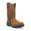 Dan Post Mens Cummins Waterproof Slip Resistant Flat Heel Work Boots In Brown