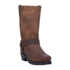 Dan Post Mens Dean Block Heel Motorcycle Boots In Brown