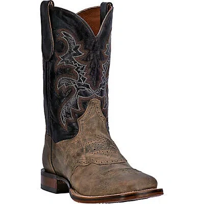 Pre-owned Dan Post Mens Franklin Western Boots In Beige