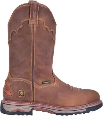 Pre-owned Dan Post Mens Journeyman 11 Inch Waterproof Composite Toe Work Safety Shoes... In Tan
