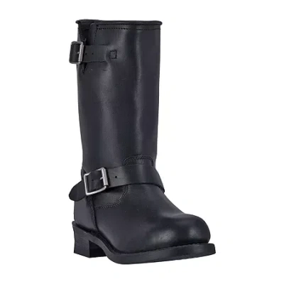 Dan Post Mens Rob Block Heel Motorcycle Boots In Black
