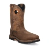 Dan Post Mens Storm's Eye Waterproof Slip Resistant Block Heel Work Boots In Brown