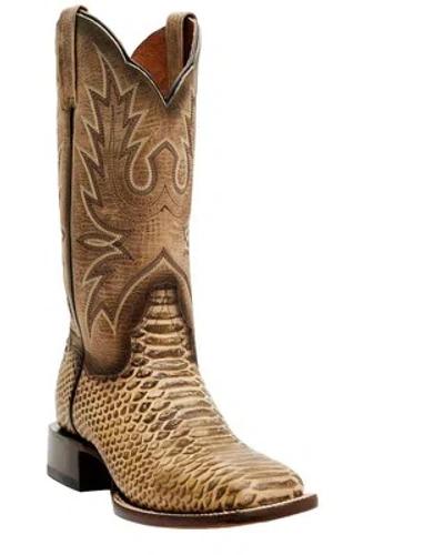 Pre-owned Dan Post Women's 12&quot; Faux Python Western Boot - Broad Square Toe - Dp4939 In Yellow