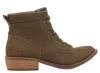 Dan Post Women's Acres Suede Lace-up Boot In Olive In Green