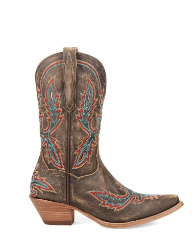 Dan Post Women's Cowboy Boots In Starbright Tan In Multi