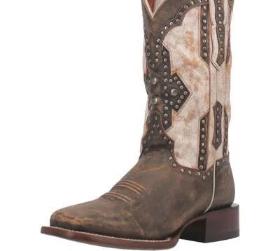 Dan Post Women's Darby Western Boot In Brown/bone