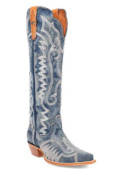 Pre-owned Dan Post Women's Denim Darlin' Denim In Blue