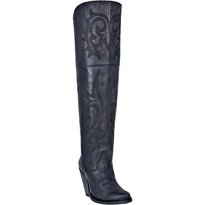 Pre-owned Dan Post Womens Jilted Leather Boot Dp3789 In Black