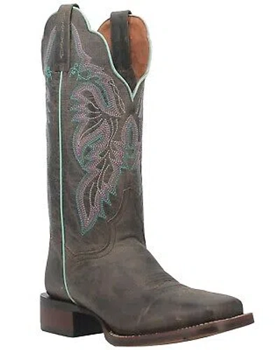 Pre-owned Dan Post Women's Kendall Western Performance Boot - Broad Square Toe - Dp4988 In Black