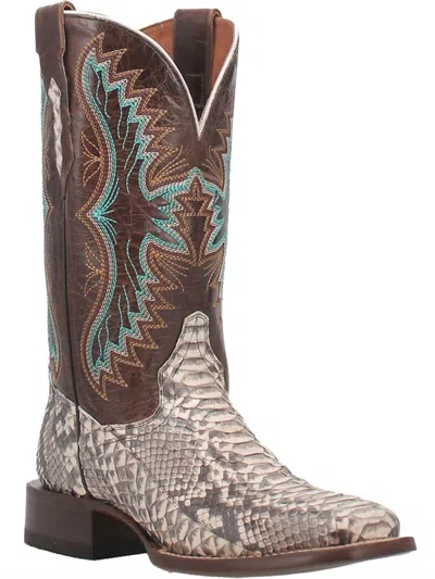 Dan Post Women's Python Exotic Stockman Boot In Natural/brown