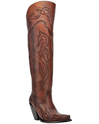Pre-owned Dan Post Women's Seductress Western Boot - Snip Toe - Dp3285 In Brown
