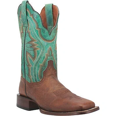 Pre-owned Dan Post Womens Babs Brown Leather Cowboy Boots