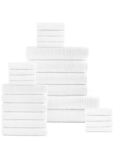 DAN RIVER DAN RIVER 24PC POPCORN COTTON BATH TOWEL SET