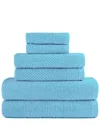 Dan River 6pc Popcorn Cotton Bath Towel Set