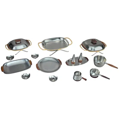 Pre-owned Dana 1960s Lundtofte, Denmark And  Stainless Dfa Service Set In Brown