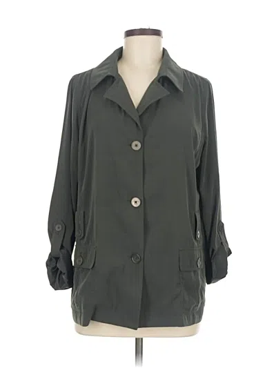 Pre-owned Dana Buchman 3/4 Sleeve Blouse In Gray