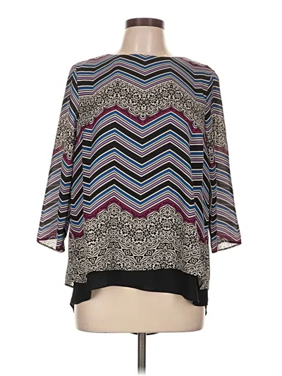 Dana Buchman 3/4 Sleeve Blouse In Black
