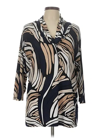 Pre-owned Dana Buchman 3/4 Sleeve Blouse In White