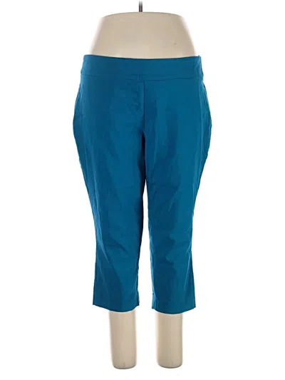 Pre-owned Dana Buchman Active Pants In Blue