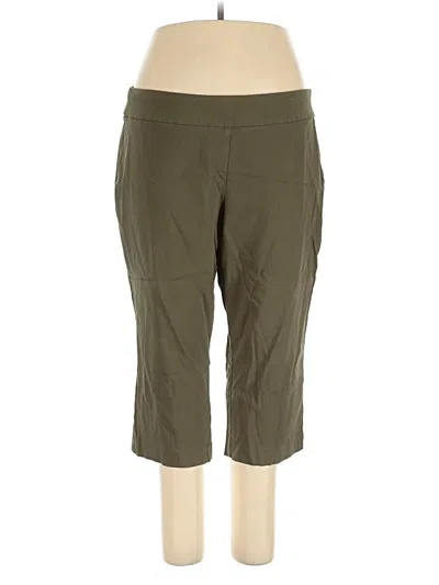 Pre-owned Dana Buchman Active Pants In Green