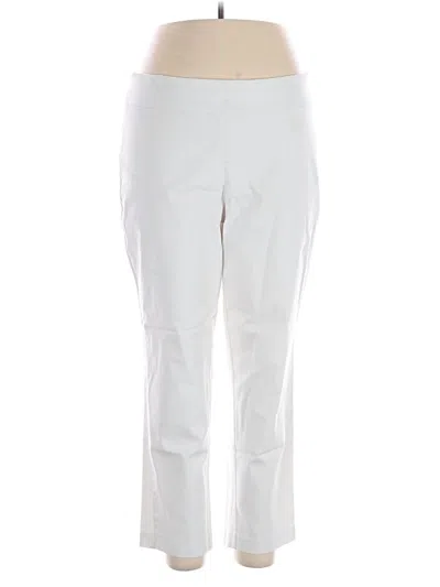 Pre-owned Dana Buchman Active Pants In White