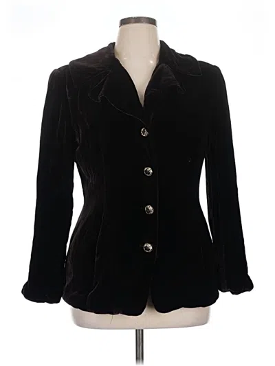 Pre-owned Dana Buchman Blazer Jacket In Black