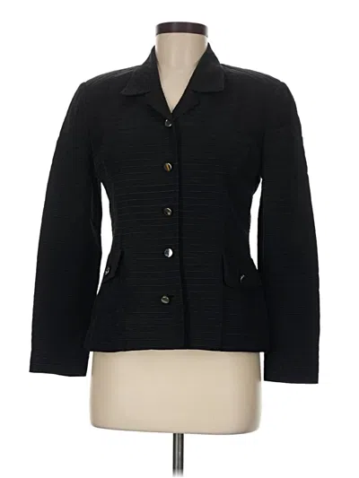 Pre-owned Dana Buchman Blazer Jacket In Black