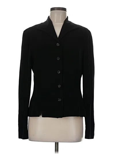 Pre-owned Dana Buchman Blazer Jacket In Black