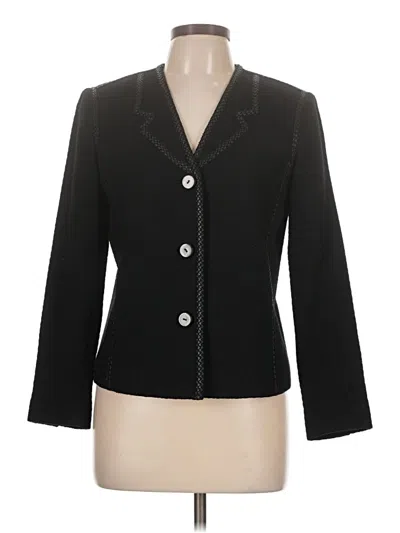 Pre-owned Dana Buchman Blazer Jacket In Black