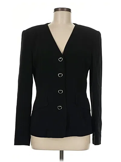 Pre-owned Dana Buchman Blazer Jacket In Black