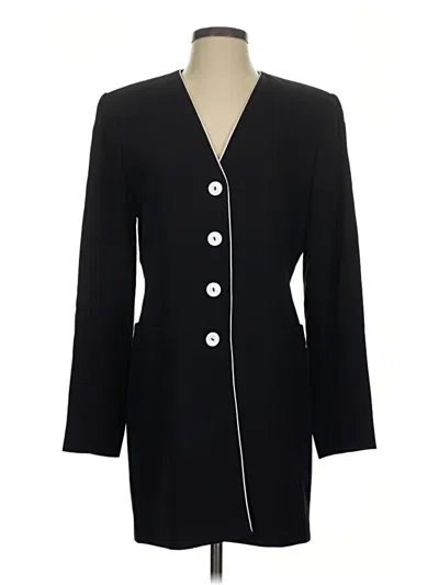 Pre-owned Dana Buchman Blazer Jacket In Black