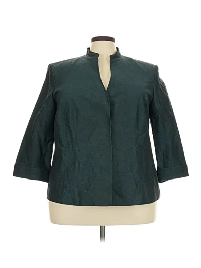 Pre-owned Dana Buchman Blazer Jacket In Blue