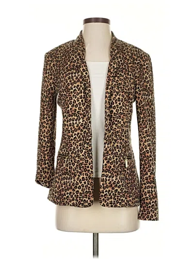 Pre-owned Dana Buchman Blazer Jacket In Brown
