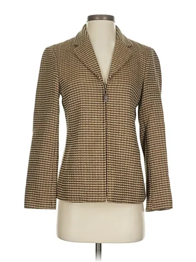 Pre-owned Dana Buchman Blazer Jacket In Brown