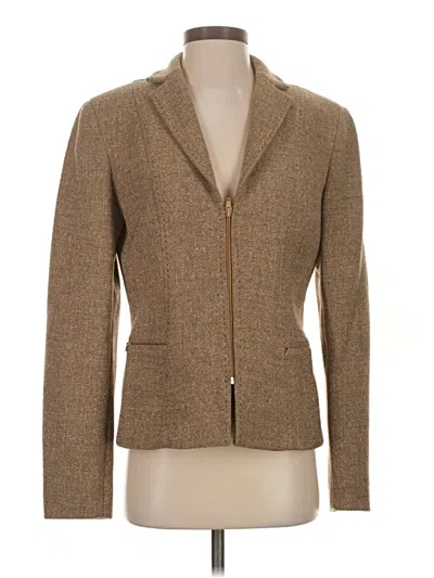 Pre-owned Dana Buchman Blazer Jacket In Brown