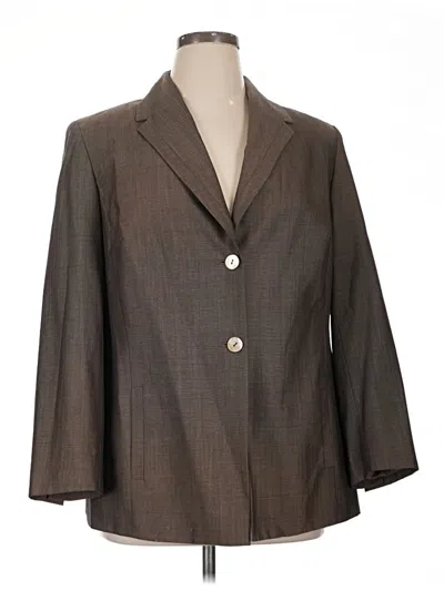 Pre-owned Dana Buchman Blazer Jacket In Brown