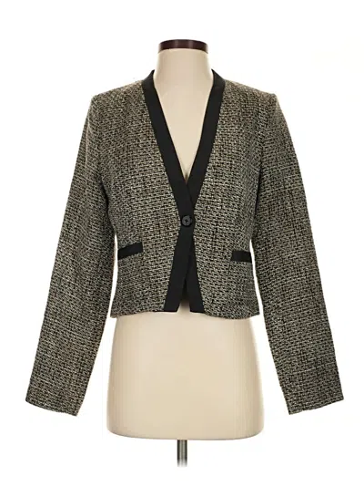 Pre-owned Dana Buchman Blazer Jacket In Gold
