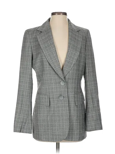 Pre-owned Dana Buchman Blazer Jacket In Gray