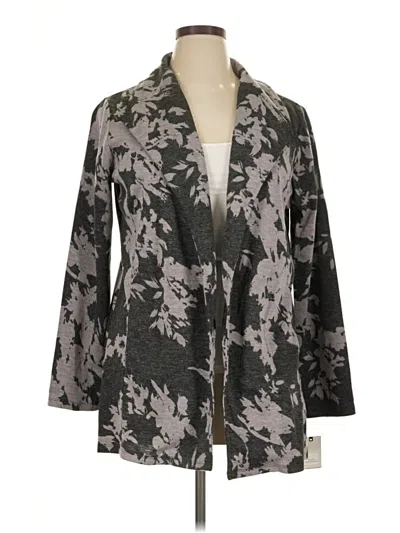 Pre-owned Dana Buchman Blazer Jacket In Gray