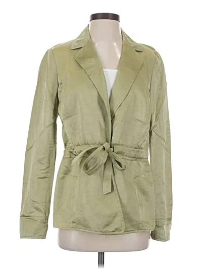Pre-owned Dana Buchman Blazer Jacket In Green