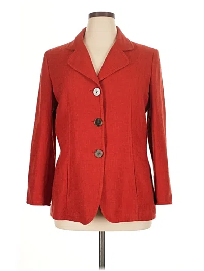 Pre-owned Dana Buchman Blazer Jacket In Orange